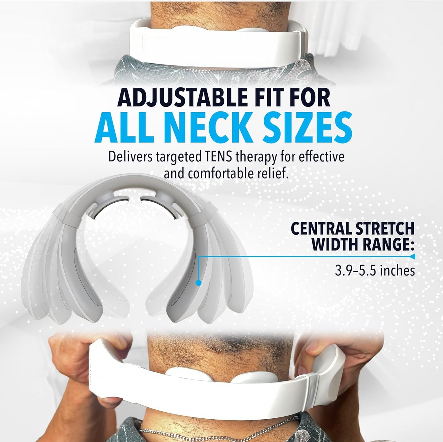 Neck TENS Machine with Heat - USB charging cable included