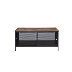 Winam Antique Oak & Black Finish Coffee Table