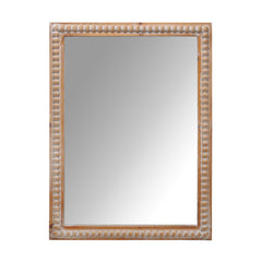 22x30 Inches Wooden Framed Bathroom Mirror - Farmhouse Style