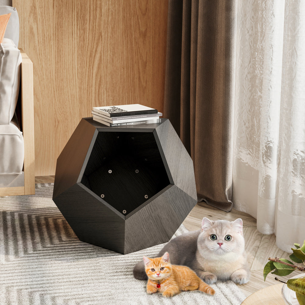 Modern Pet Furniture Cat Carrier Side Table - Multifunctional MDF
