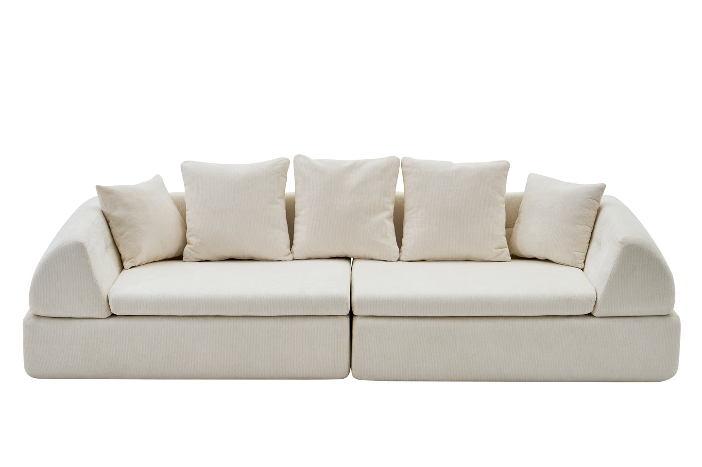 Cloud Modular Sectional Sofa - Shape Boneless Couch & Deep Fluffy Seat, No Assembly Required for Living Room Bedroom image 10