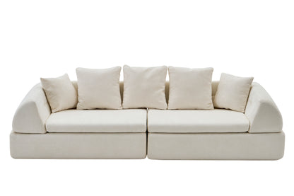 Cloud Modular Sectional Sofa - Shape Boneless Couch & Deep Fluffy Seat, No Assembly Required for Living Room Bedroom image 10