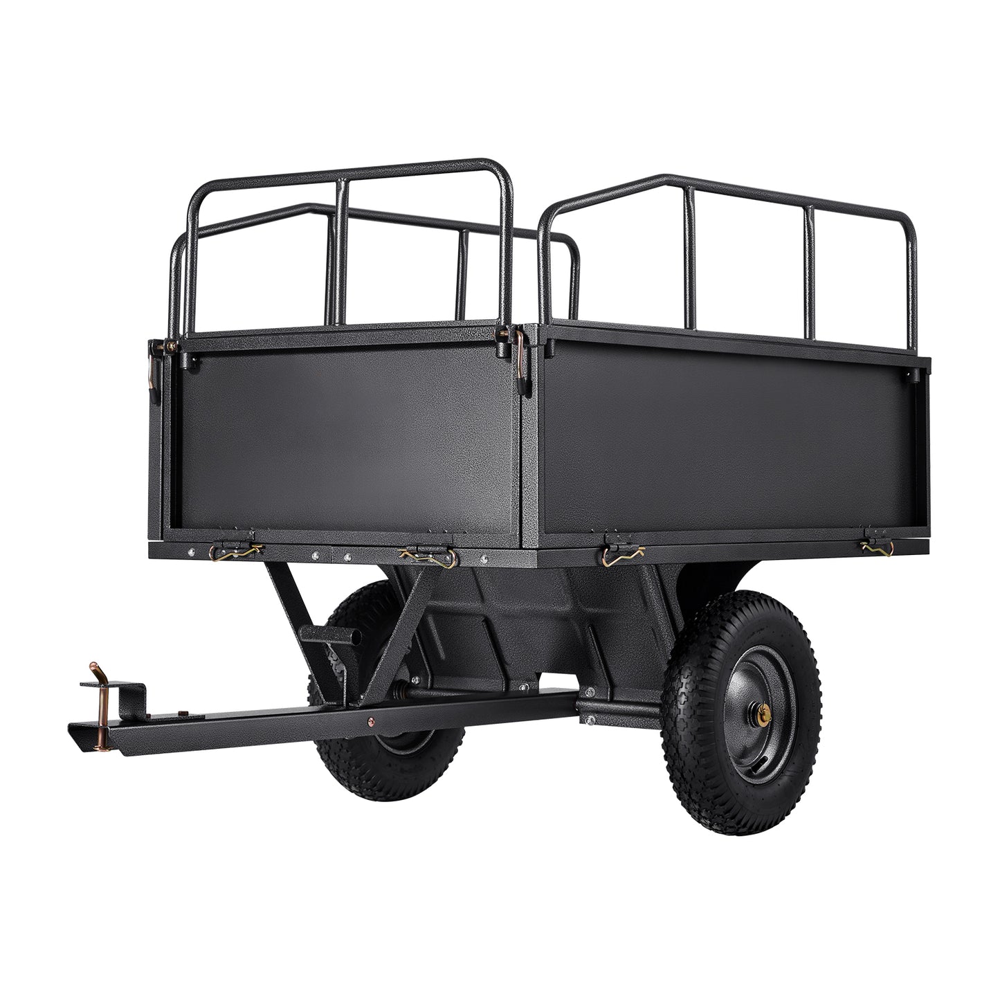 Steel Dump Cart 17 Cu. Ft 600LB for ATV/UTV Trailer Tow Behind Heavy Duty image 3
