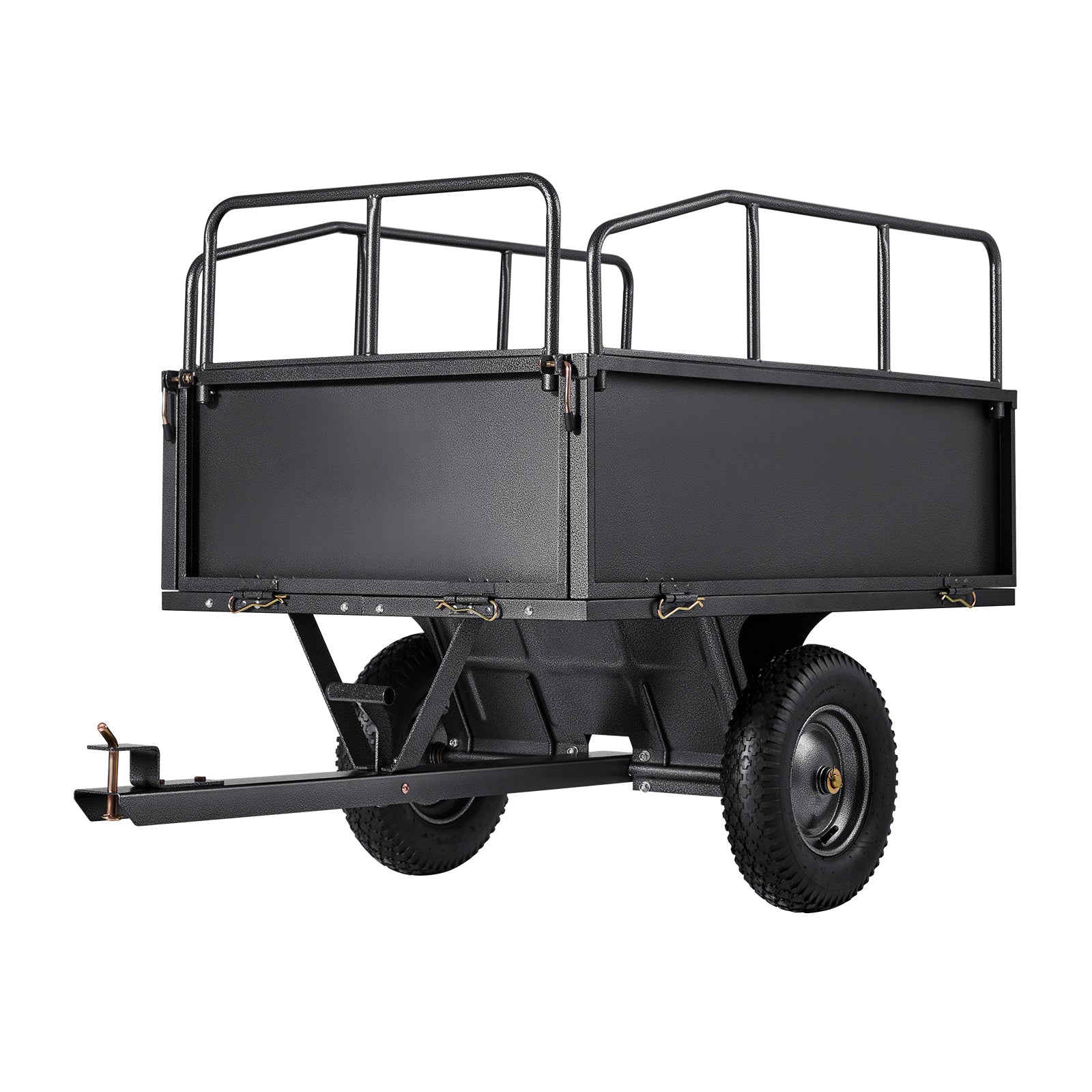 Steel Dump Cart 17 Cu. Ft 600LB for ATV/UTV Trailer Tow Behind Heavy Duty image 3