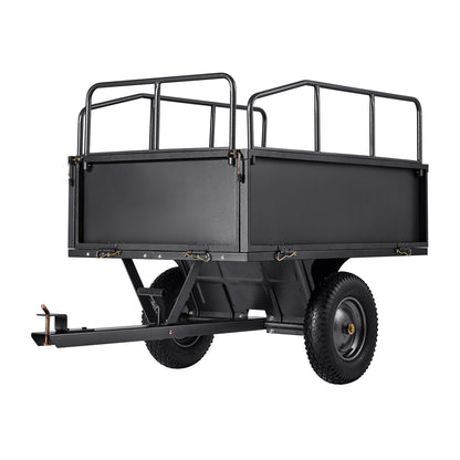 Steel Dump Cart 17 Cu. Ft 600LB for ATV/UTV Trailer Tow Behind Heavy Duty image 3
