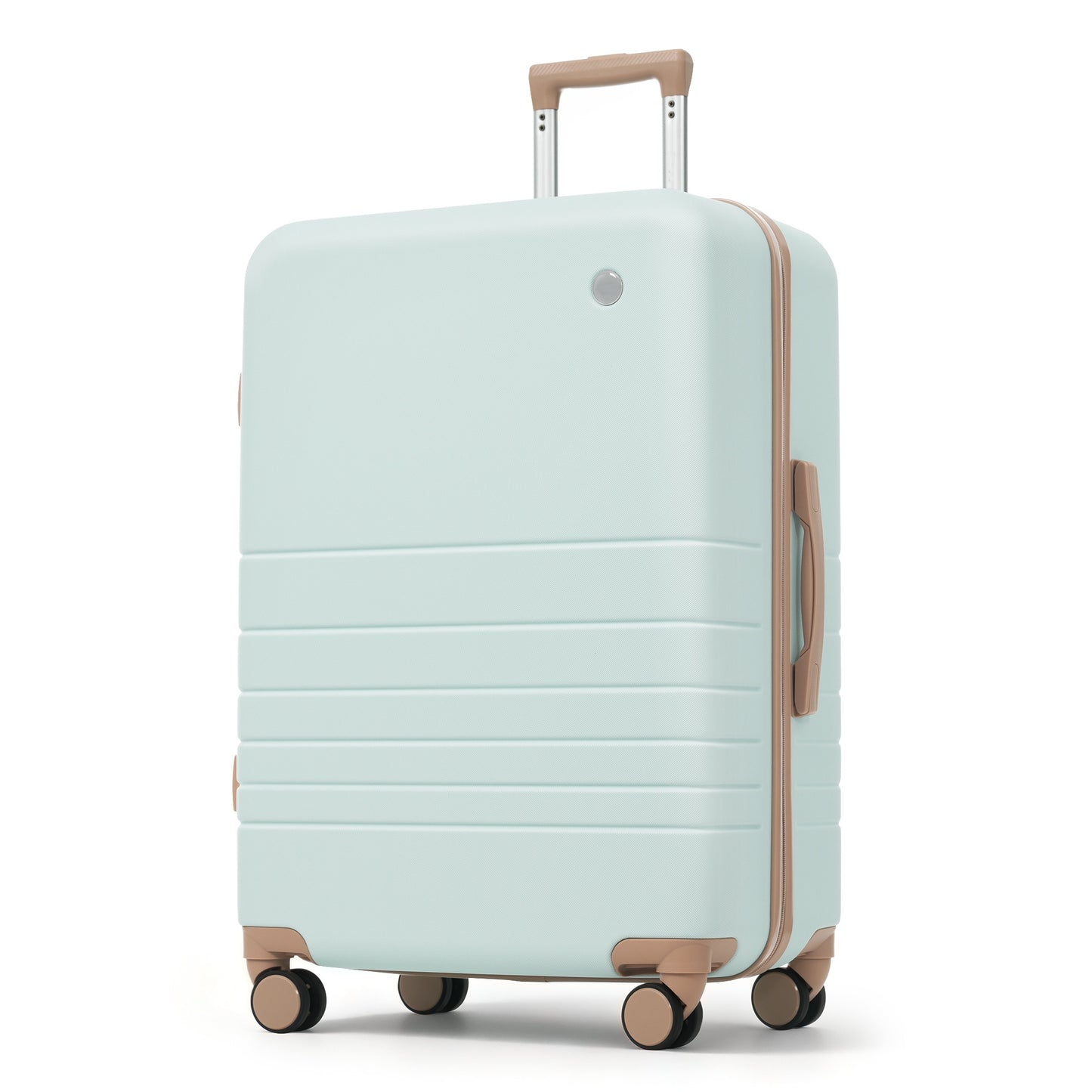 4-Piece Luggage Set with USB Charging Ports - 20in Carry-On (Front-Opening for Laptop) 28in Checked Suitcase with TSA Lock Travel Duffel Bag Wet-Dry Toiletry Bag, grey green image 7