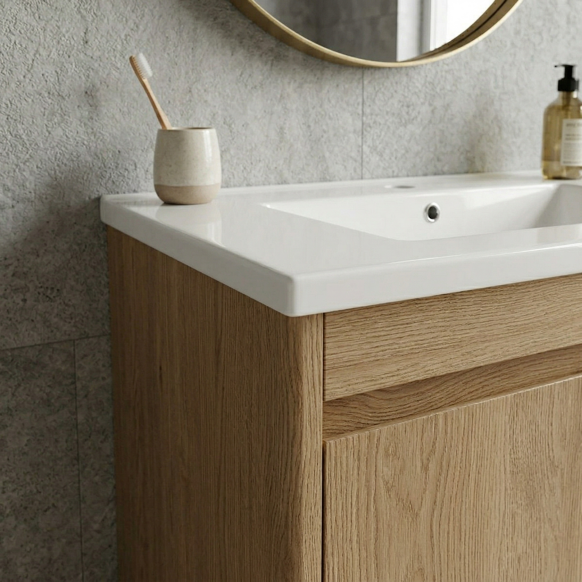 30Inch*18.5Inch Ceramic Bathroom Vanity Sink Top with Single Hole, Drop in Bathroom Vessel Sink Bowl Rectangle, Glossy White image 6