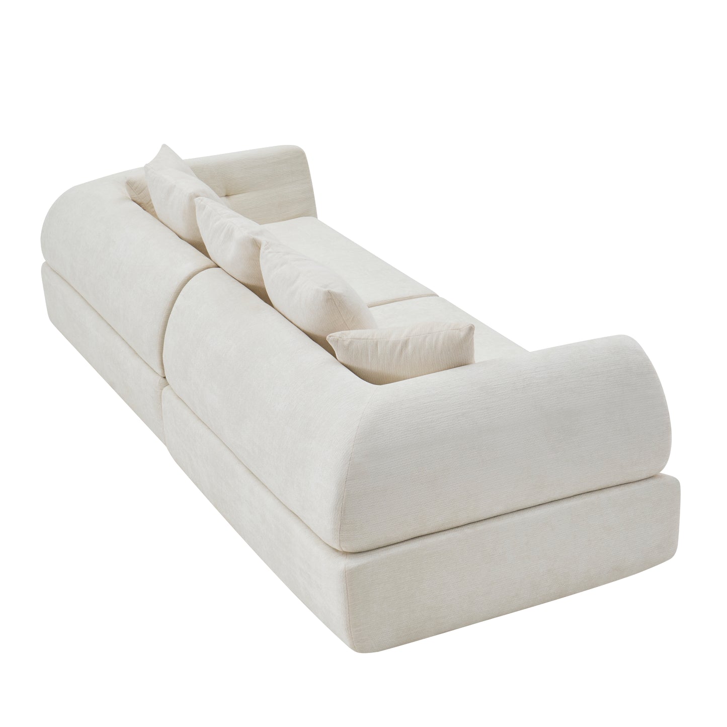 Cloud Modular Sectional Sofa - Shape Boneless Couch & Deep Fluffy Seat, No Assembly Required for Living Room Bedroom image 12