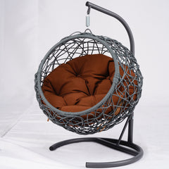 Cozy Cat Swing Bed with Stand & Cushion for Indoor Relaxation