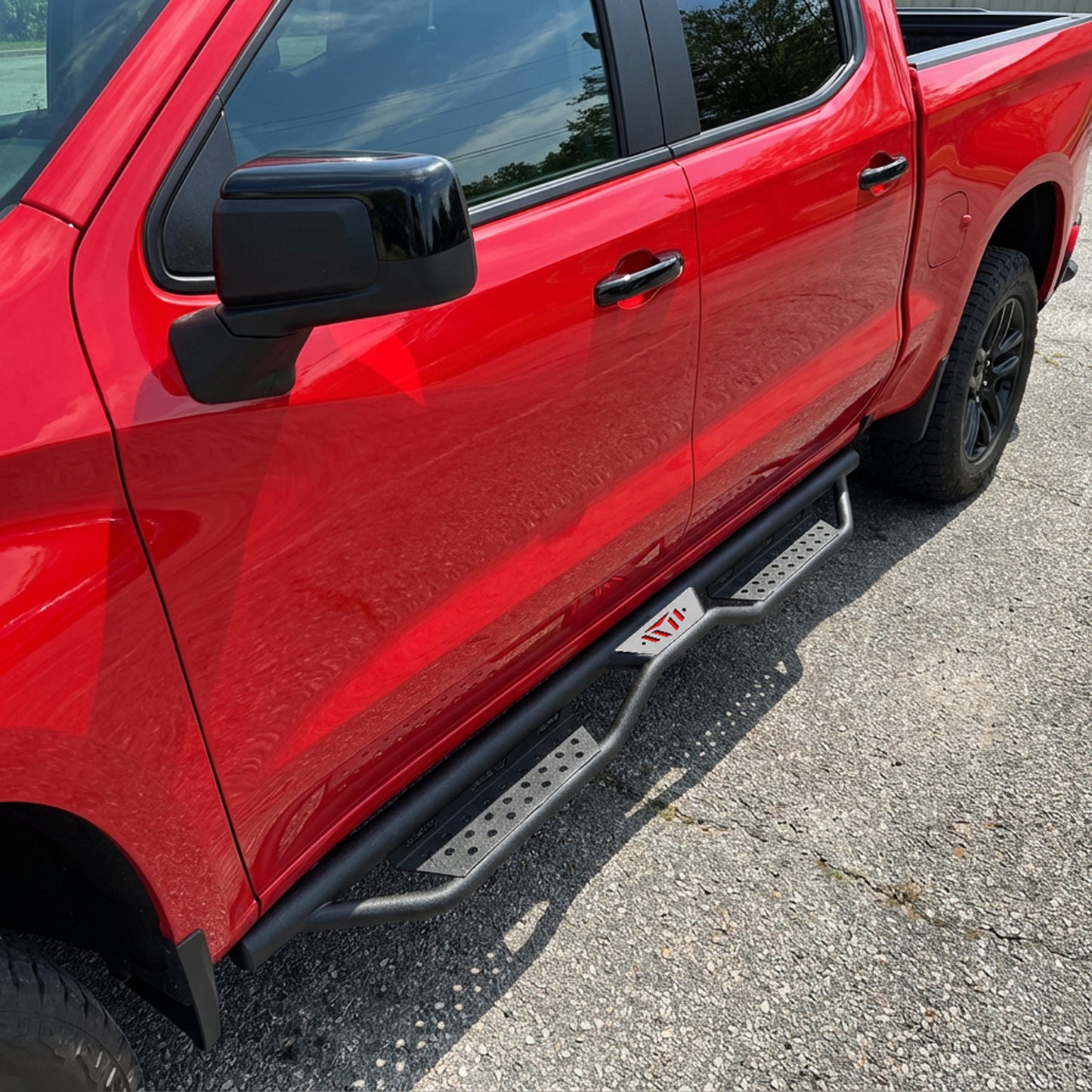 Drop Running Boards Side Steps Compatible with 2015 - 2026 Chevy Colorado & GMC Canyon Crew Cab (4 Full Size Doors),Two Stairs Design Bolt-on Side Steps Nerf Bar Black Powder Coated image 4
