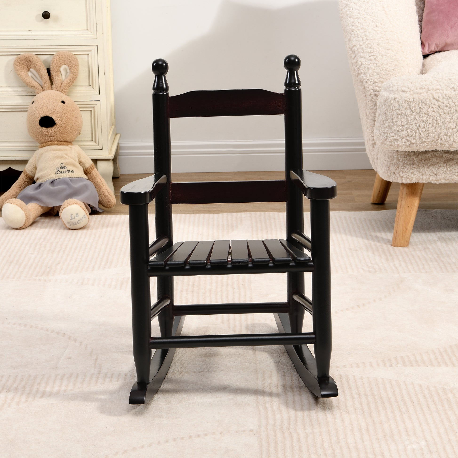 Children's rocking oak chair- Indoor or Outdoor -Suitable for kids-Durable ESP image 2