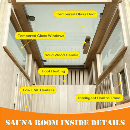 Home dry infrared sauna red light 1person image 8