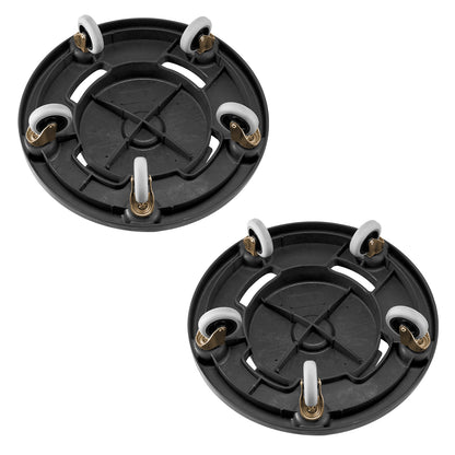 2 Packs Round Trash Can Dolly Fit 20, 32, 44, 55 Gal Garbage Container 500lbs image 9