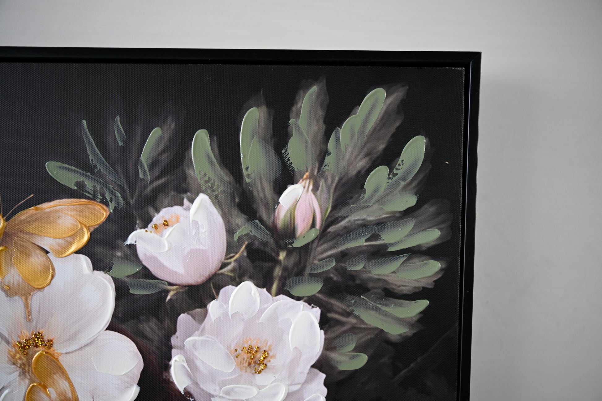 Beauty Posters Beauty lady Wall Art Gold and White Floral Canvas Artwork for Living Room Modern Photo Prints for Home 24x36 Inch Bedroom Pictures Wall Decor image 3