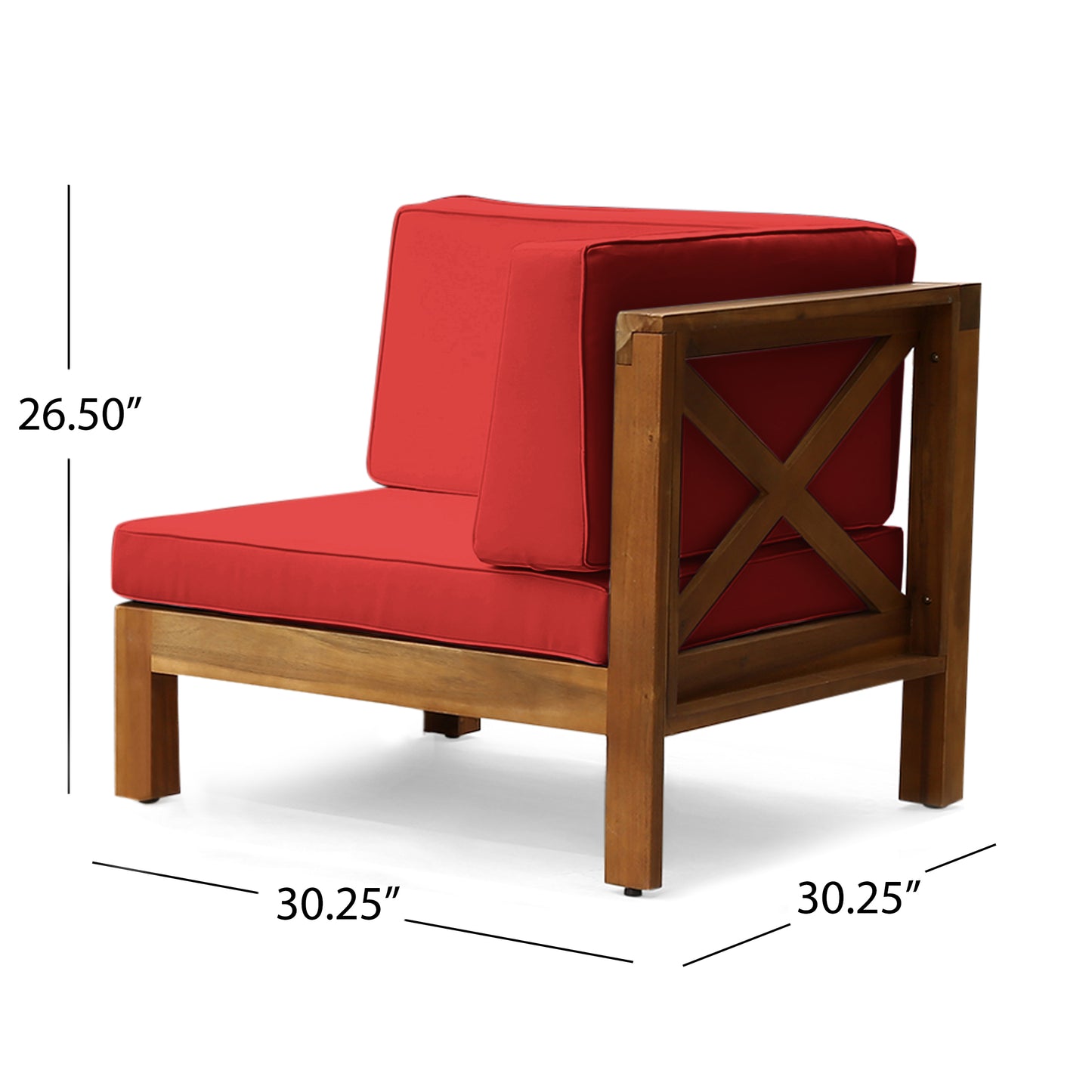 BRAVA X-BACK LOVESEAT, RED image 5