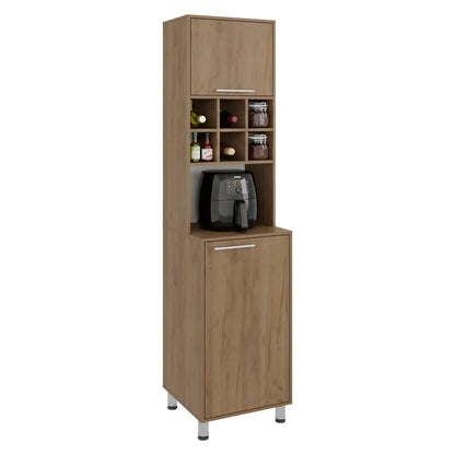 Attica 80" High, Double Door Kitchen Pantry Cabinet with Six Space Cubbies 4 Interior Shelves, Tall Storage Cabinets for Kitchen image 3