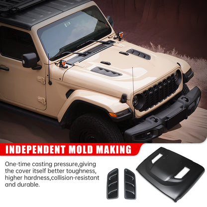 10th Anniversary Engine Hood For Jeep Wrangler JL 2018+ and Jeep Gladiator JT 2020+ (not fit for JL 392 and JT Mojave) image 3