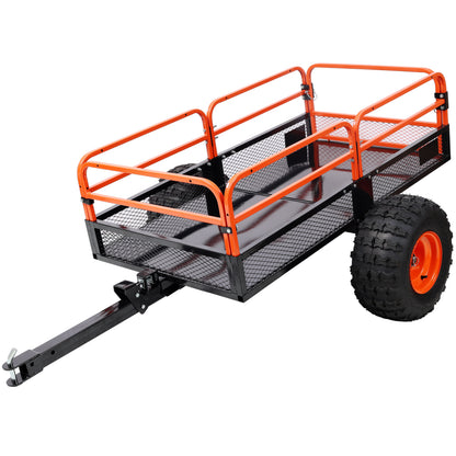 Heavy-Duty Tow-Behind Dump Cart 1500 lbs Load Capacity for ATV UTV Lawn Mower Tractor Yard Garden Farm Hauling image 1