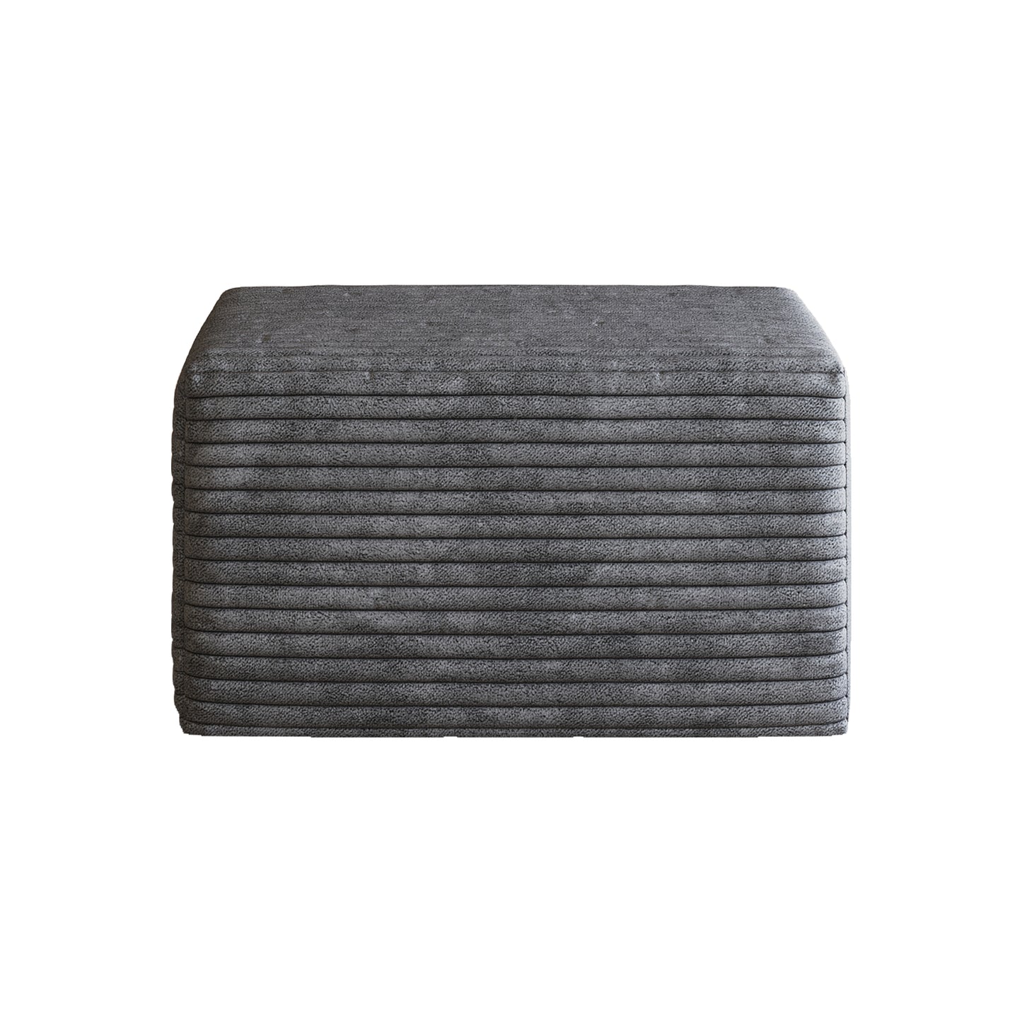 Sofa ottoman,No Assembly Required,Dark Grey(Plush Corduroy Fabric) image 6