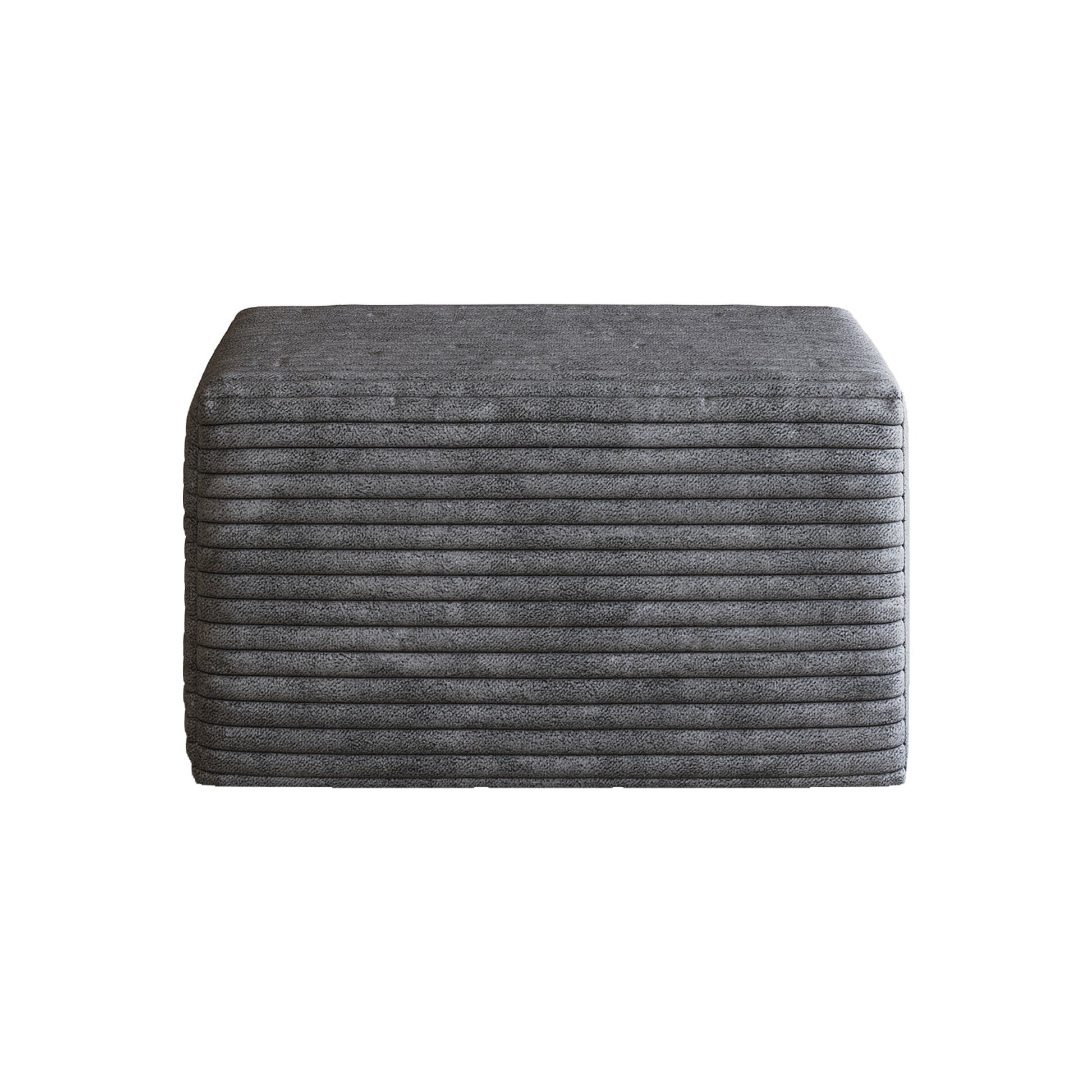 Sofa ottoman,No Assembly Required,Dark Grey(Plush Corduroy Fabric) image 6
