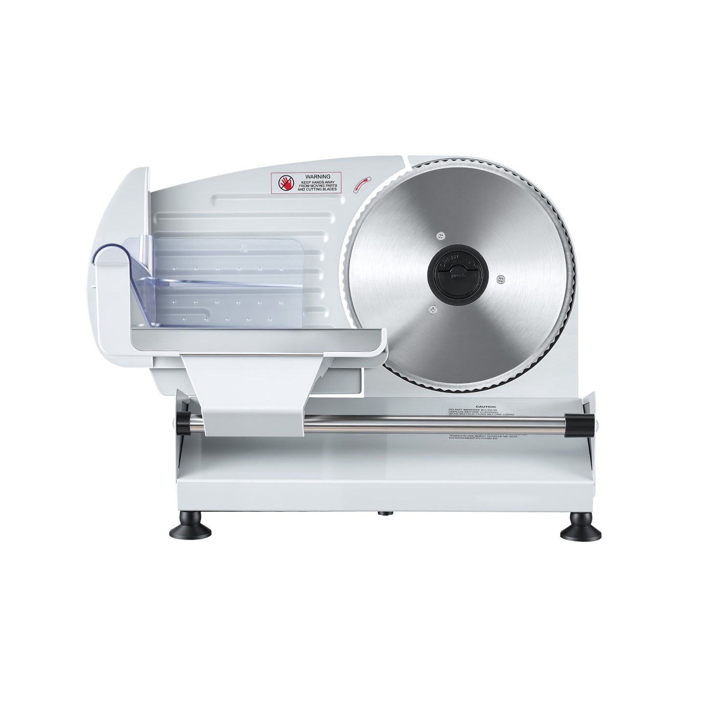 Meat Slicer, 7.5" Electric Deli Slicer with SUS420 Blade & 0-0.6" Adjustable Thickness, 200W Home Food-Slicer for Frozen Meat, Ham, Baguett, Steak, UL Approved image 12