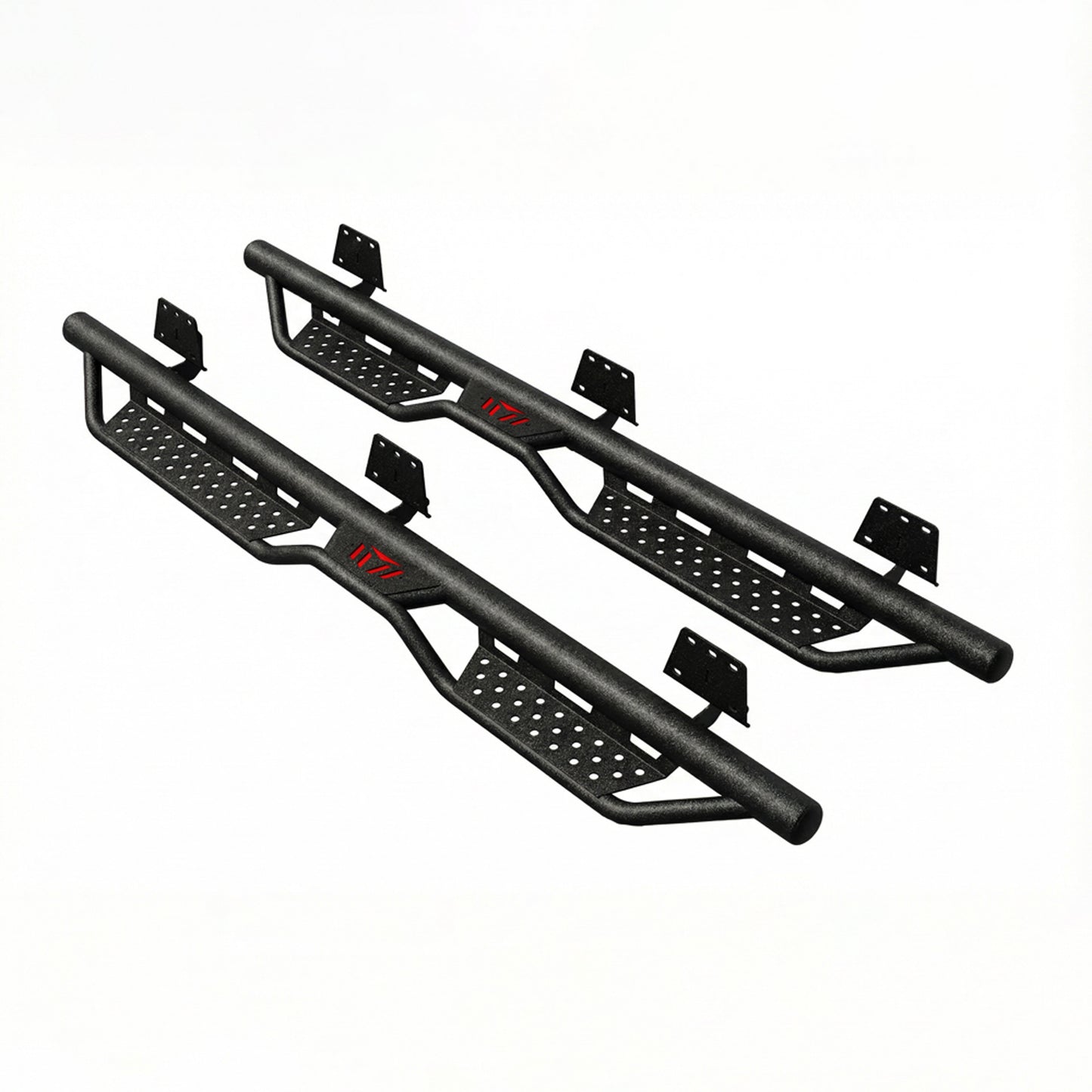 Running Boards Compatible with 2019-2026 Dodge Ram 1500 New Body Crew Cab, 6 inch Two-Stair Side Steps Nerf Bars (Excl 19-26 1500 Classic) image 3