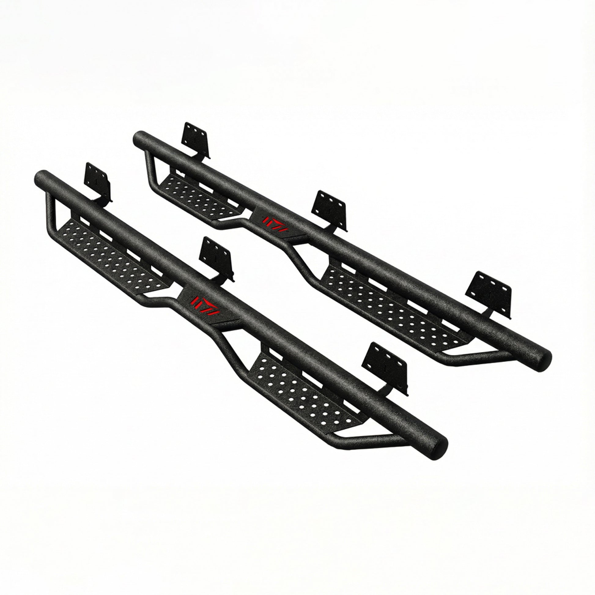Running Boards Compatible with 2019-2026 Dodge Ram 1500 New Body Crew Cab, 6 inch Two-Stair Side Steps Nerf Bars (Excl 19-26 1500 Classic) image 3