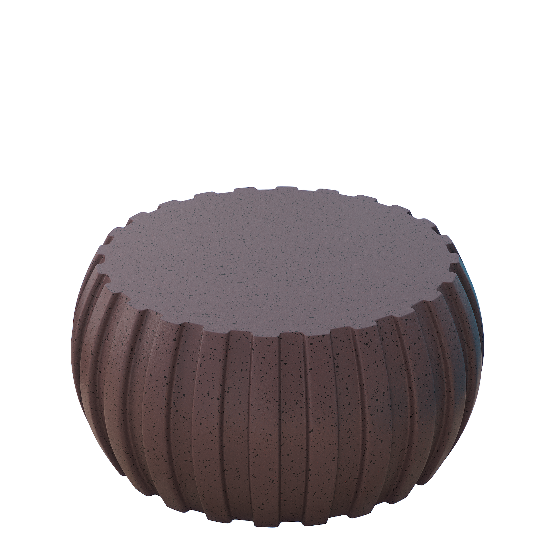 35.43" Modern Waterproof Coffee Table, Durable MgO Cement Design,Indoor & outdoor compatible(Brown) image 6
