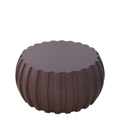 35.43" Modern Waterproof Coffee Table, Durable MgO Cement Design,Indoor & outdoor compatible(Brown) image 6