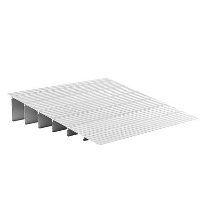 Door Threshold Ramp, 6 inch Rise, Aluminum Alloy Threshold Ramp Rated 800 lbs Load Capacity, Handicap Ramps for Home Steps for Wheelchair, Scooters, Power Chairs, Walkers, Bicycle, Tricycle image 3
