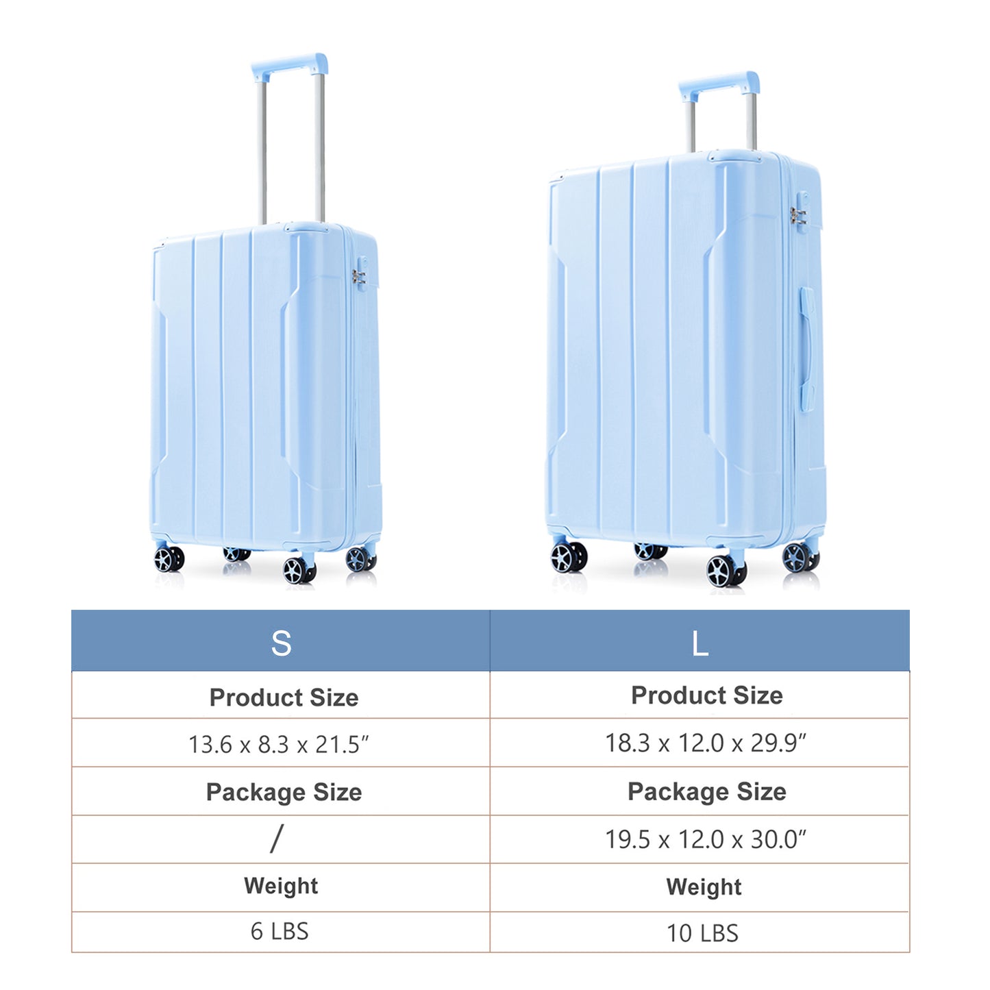 Hardshell ABS Luggage Sets 2 Piece Suitcase Set Expandable with TSA Lock Spinner Wheels for Men Women image 2