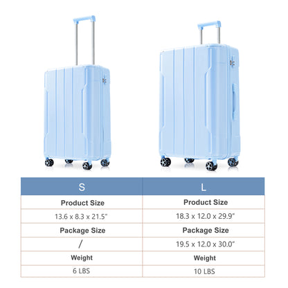 Hardshell ABS Luggage Sets 2 Piece Suitcase Set Expandable with TSA Lock Spinner Wheels for Men Women image 2