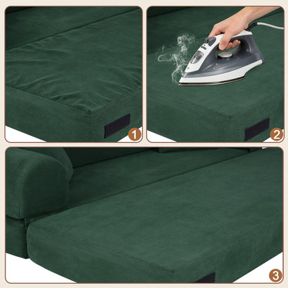 Convertible Sofa Bed Couch,80 Inch Boneless Couches for Living Room,Folding Sleeper Sofa Bed Queen with Storage,Corduroy Flod Out Couch Compressed Couch in a Box image 8