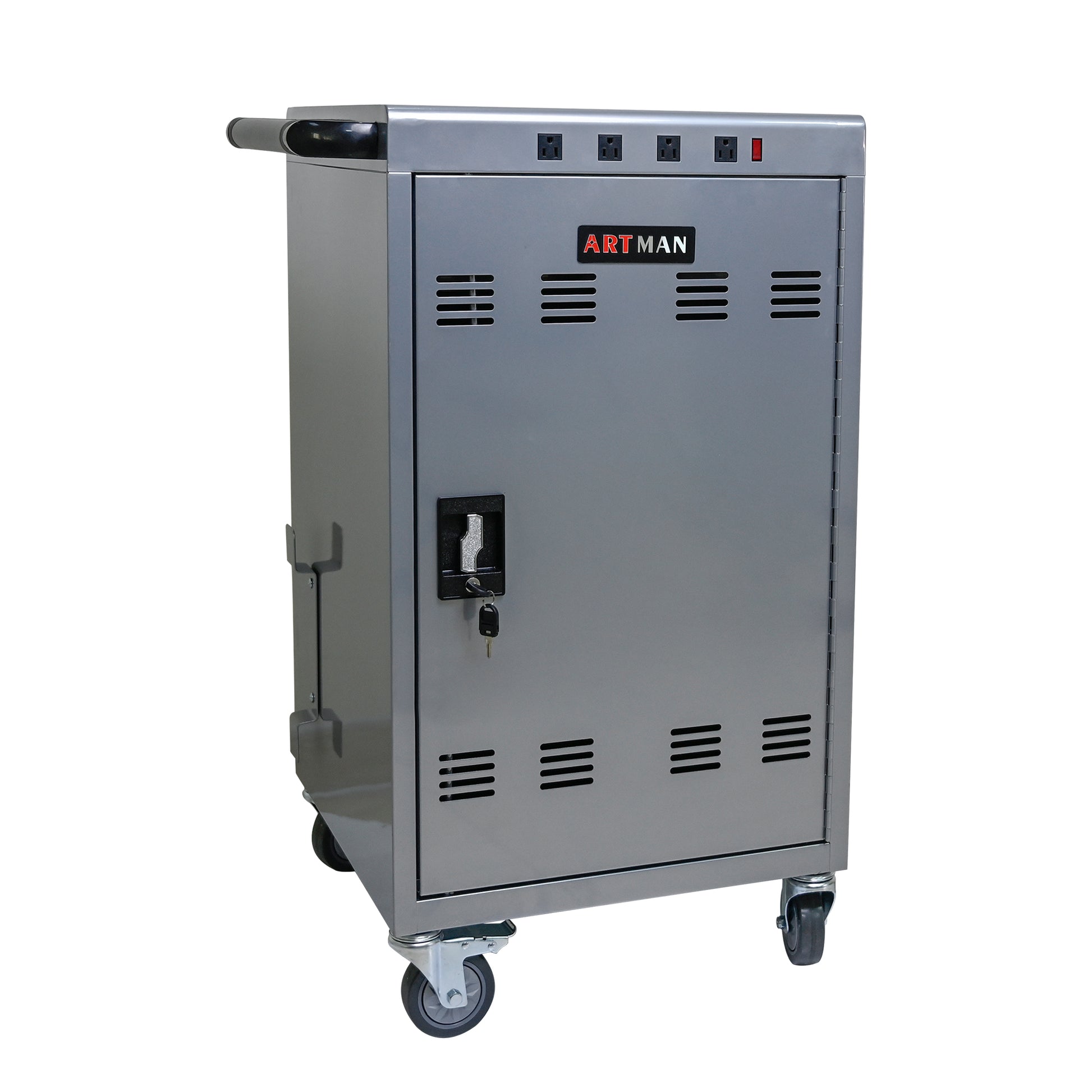 Mobile Charging Cart and Cabinet for Tablets Laptops 35-Device (B30PLUS)-Silver image 3