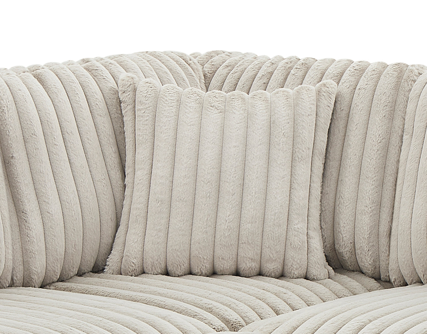 122 Inch Pull Out Couch, Rabbit plush Fabric Sofa Bed with USB Ports & Comfy Upholstered, Oversized U Shape Sectional Sleeper Sofa Bed with Storage Chaise, Khaki image 11