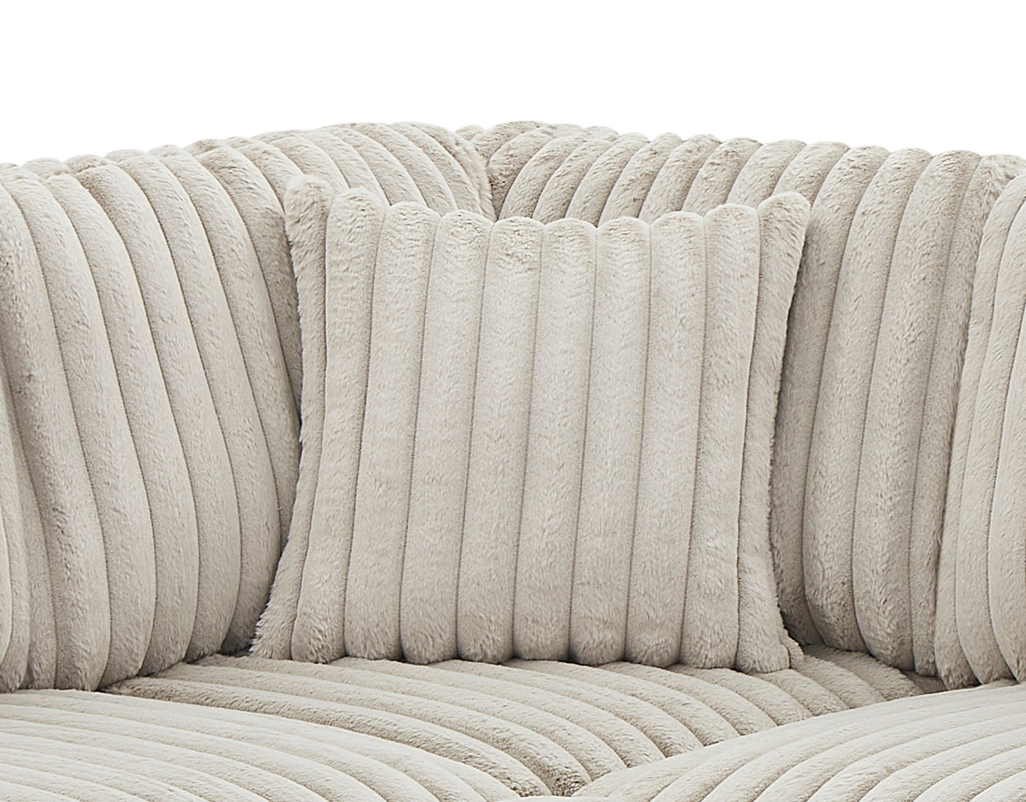 122 Inch Pull Out Couch, Rabbit plush Fabric Sofa Bed with USB Ports & Comfy Upholstered, Oversized U Shape Sectional Sleeper Sofa Bed with Storage Chaise, Khaki image 11