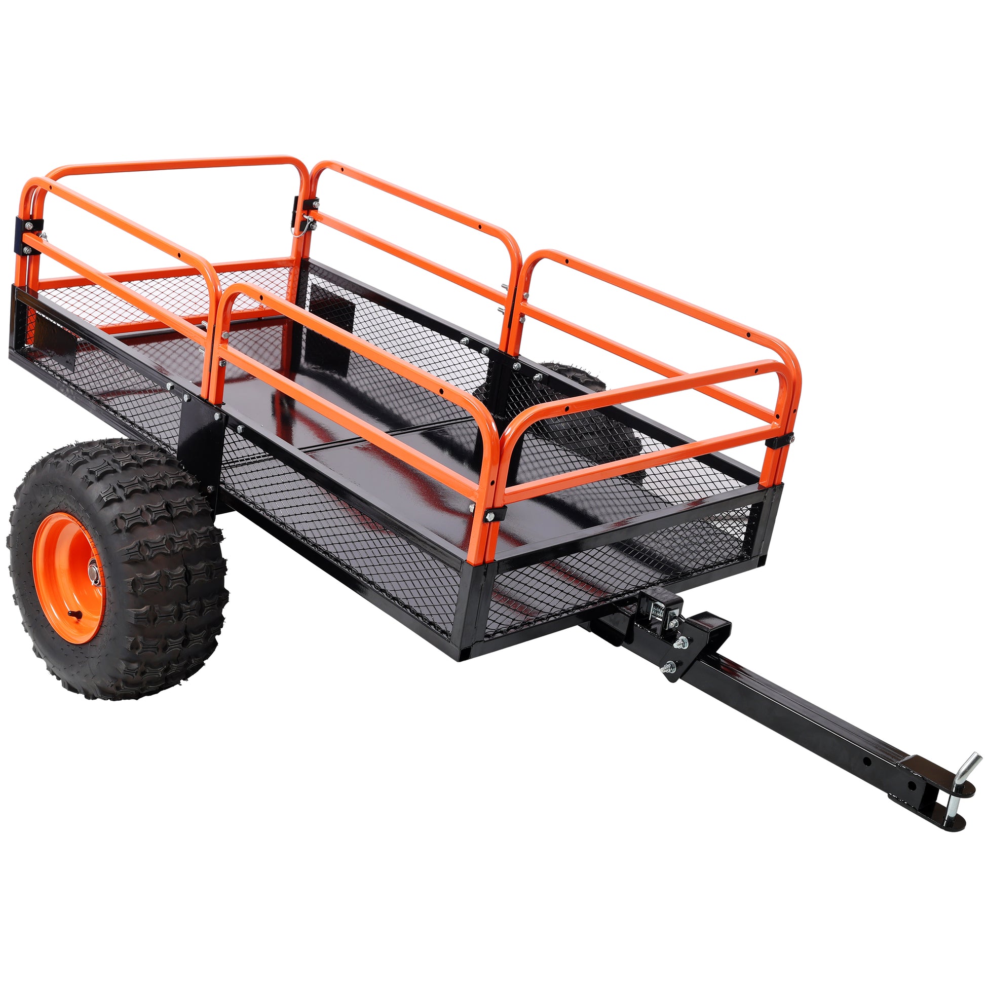 Heavy-Duty Tow-Behind Dump Cart 1500 lbs Load Capacity for ATV UTV Lawn Mower Tractor Yard Garden Farm Hauling image 2