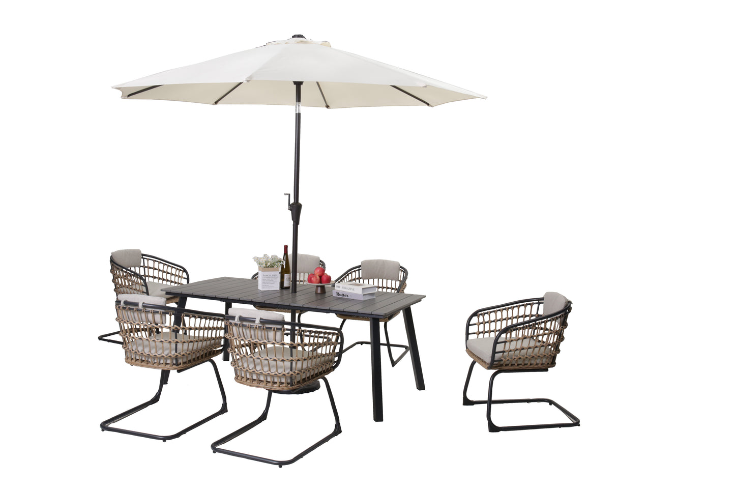 Wicker Dining Chair-SET OF 2 is designed to elevate your patio, balcony, or garden space into a cozy, stylish spot for relaxation and connection. image 10