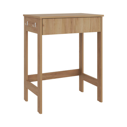 Computer Desk, 1 Drawer, 4 Legs, Natural Oak image 8