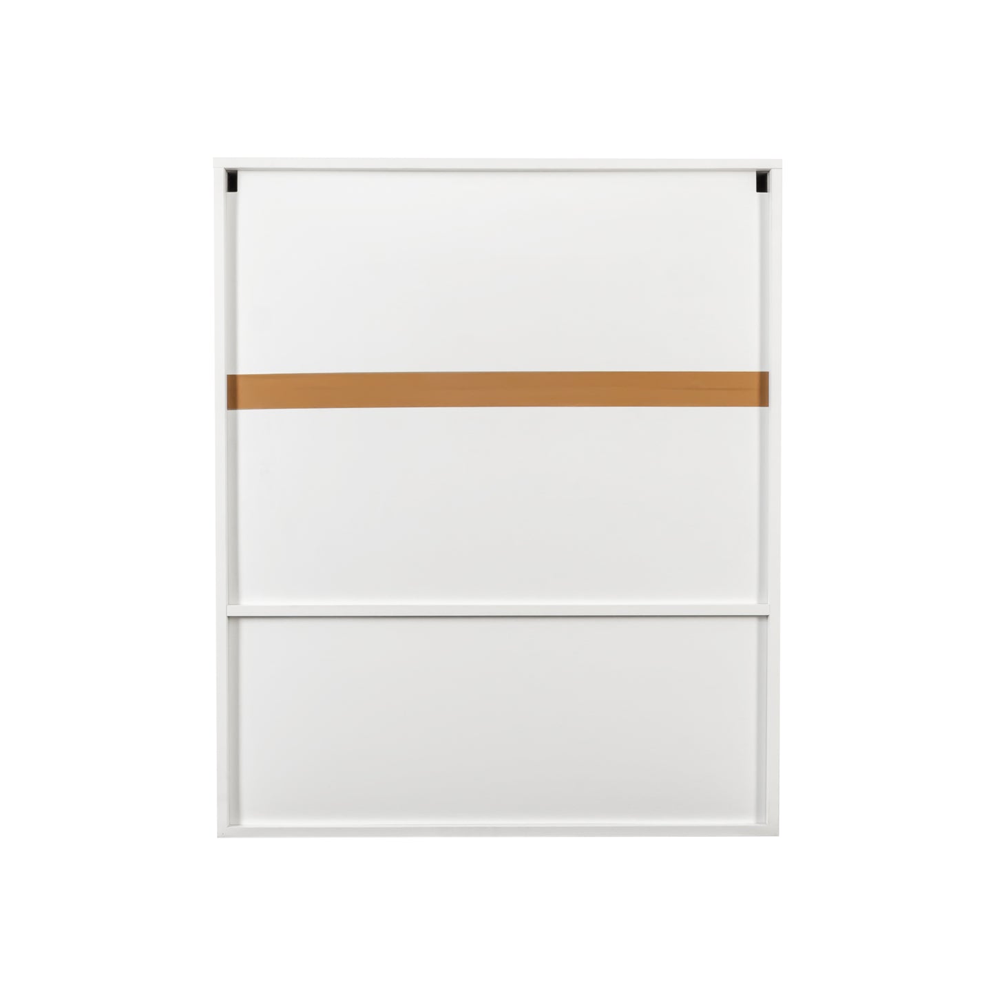 Bathroom Mirror Cabinet - Two Door Wall Cabinet Bathroom Vanity Mirror Cabinet with Facial Tissues Slot and Multifunctional Storage Area image 6