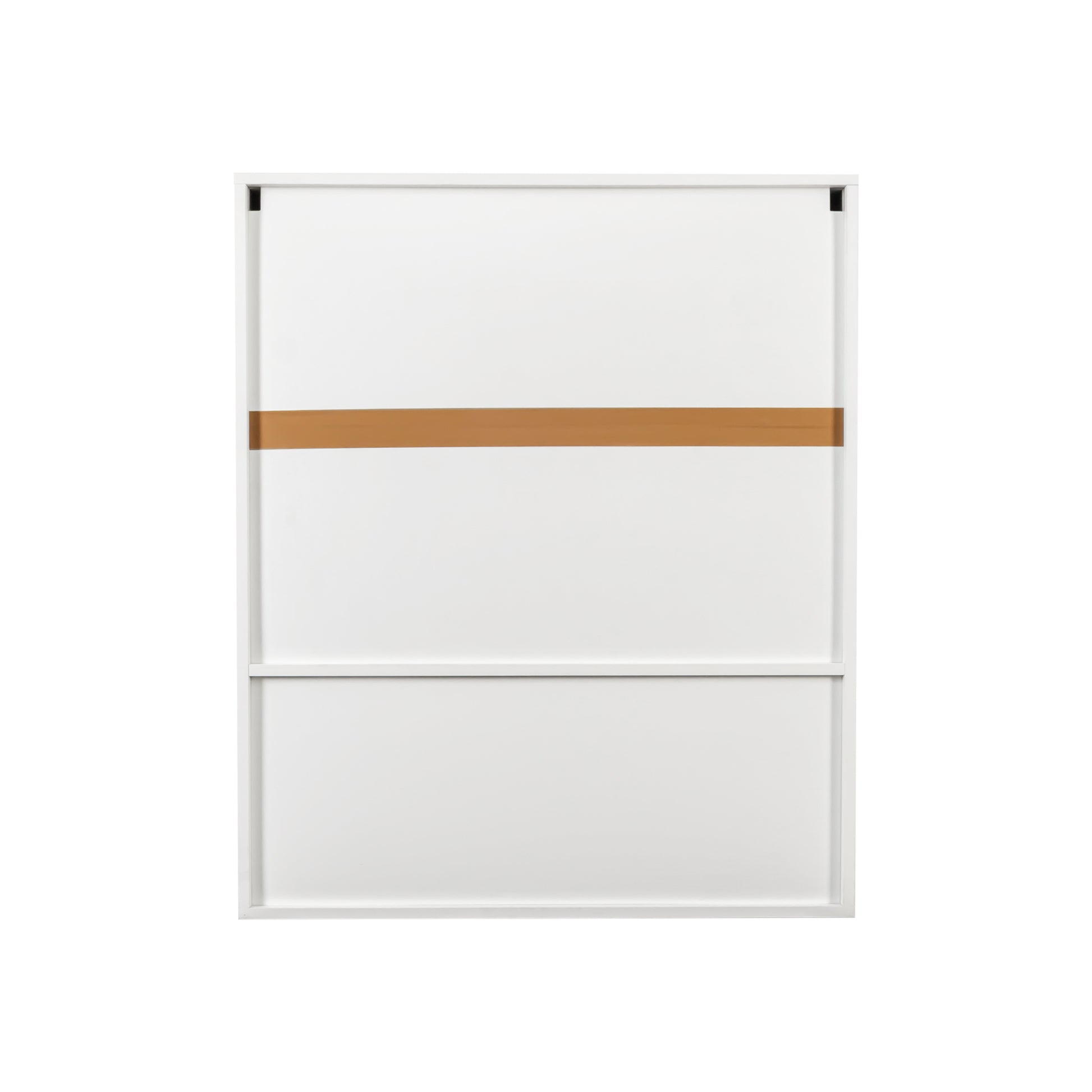 Bathroom Mirror Cabinet - Two Door Wall Cabinet Bathroom Vanity Mirror Cabinet with Facial Tissues Slot and Multifunctional Storage Area image 6