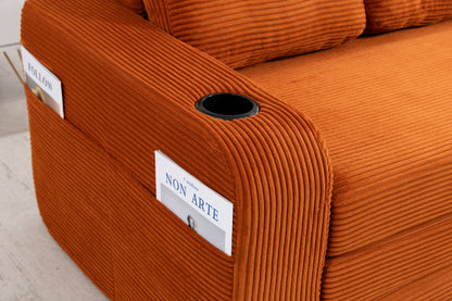 Convertible Sofa Bed,Expandable double Sofa Bed, 2 in 1 Convertible Sofa Bed, Fold Out Floor Couch with Pillows for Living Room Bedroom Lounge image 12