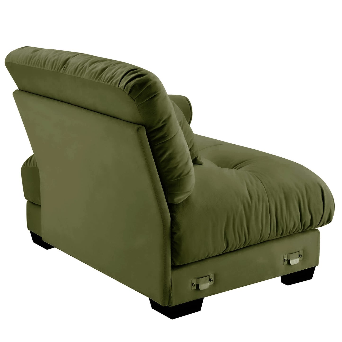 Milano Sofa RSF W/3 pillows - Olive green image 2