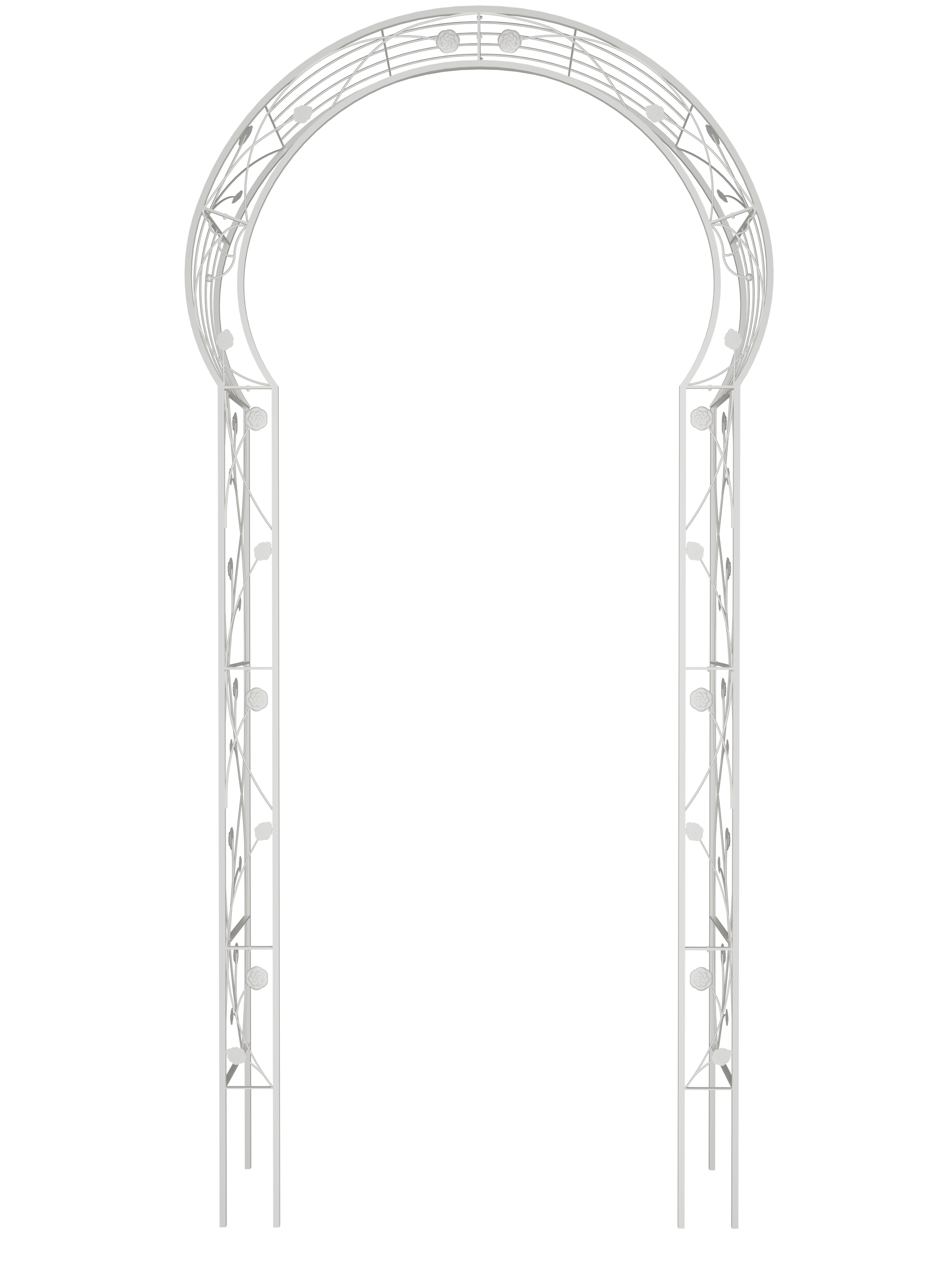 Metal Garden Arch Assemble Freely with 8 Styles Garden Arbor Trellis Climbing Plants Support Rose Arch Outdoor Arch Wedding Arch Party Events Archway Cream White image 10