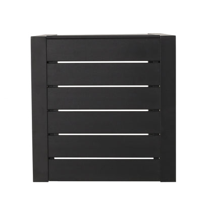 CAPE CORAL ALU C-SHAPED TABLE BLACK image 8