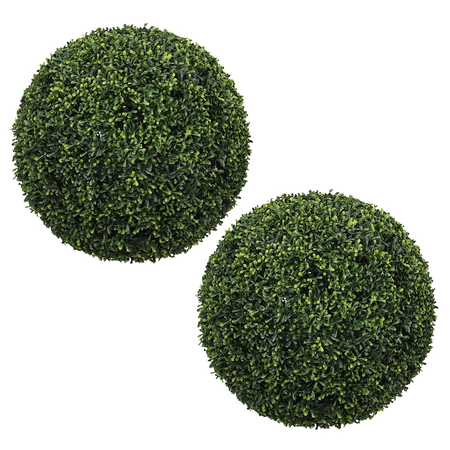 18.5IN Topiary Balls Artificial Outdoor Faux Boxwood Plants Large Green Decorative Spheres for Garden Front Porch Patio Planter Decoration, 2pcs/set image 2