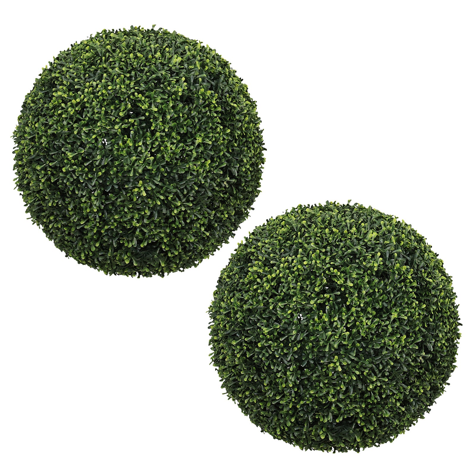 18.5IN Topiary Balls Artificial Outdoor Faux Boxwood Plants Large Green Decorative Spheres for Garden Front Porch Patio Planter Decoration, 2pcs/set image 2