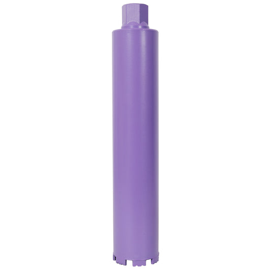 3-1/4 inch diamond core drill bit 83mm 1-1/4-7 thread for concrete with rebar - front view