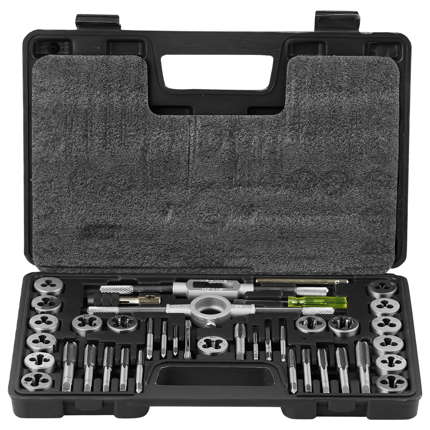 Tap and Die Set, 40-Piece Include Metric Size M3 to M12, Bearing Steel Taps and Dies, Essential Threading Tool for Cutting External Internal Threads, with Complete Accessories and Storage Case image 9