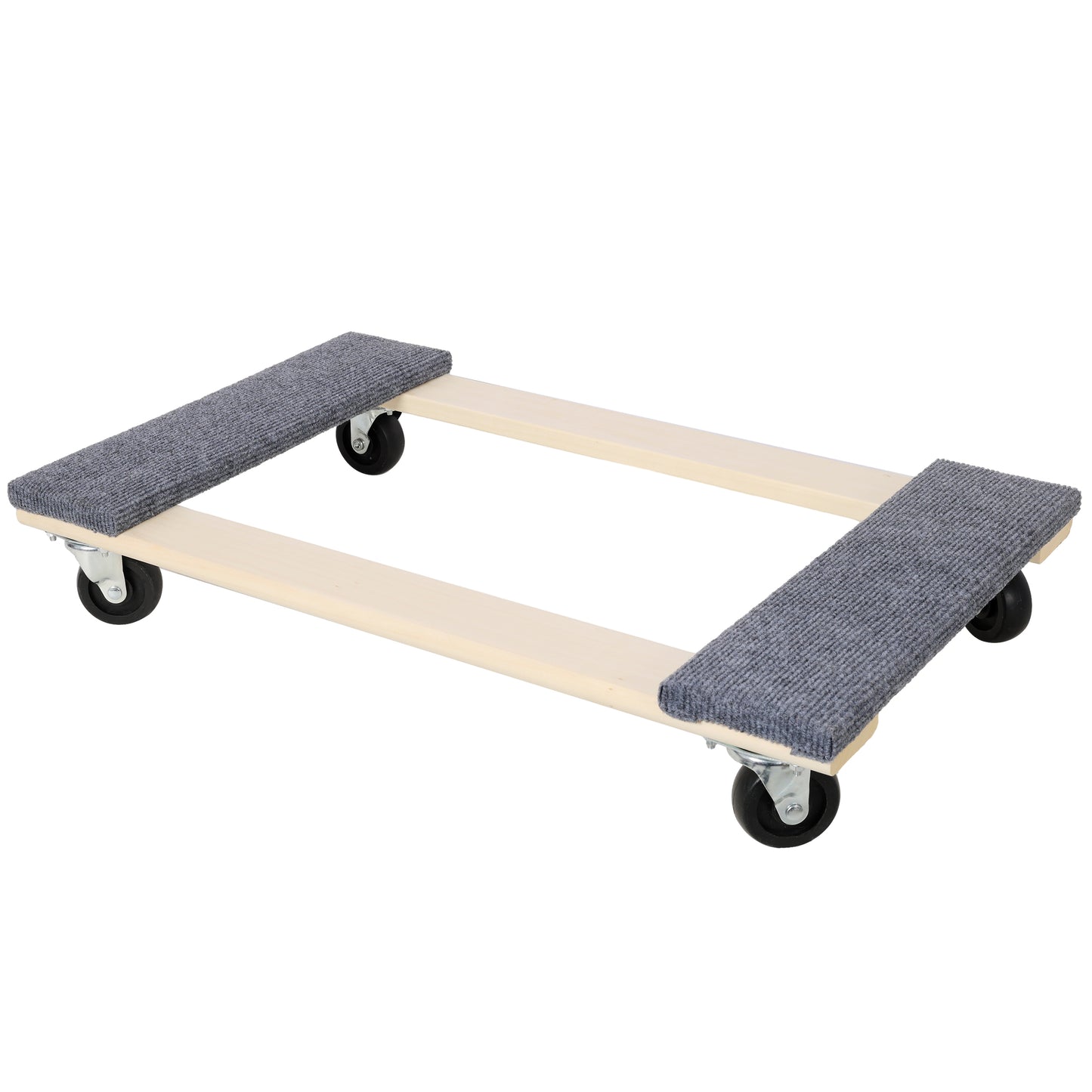 2 Pack Heavy Duty Moving Dolly Set, Grey Non-Slip Carpet Surface with 4 PP Swivel Casters Each, 2000 LBS Total Load Capacity Per Pair Multi-Purpose Furniture Transport Cart image 4